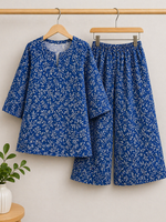 Blue leaf Girls Summer Outfit