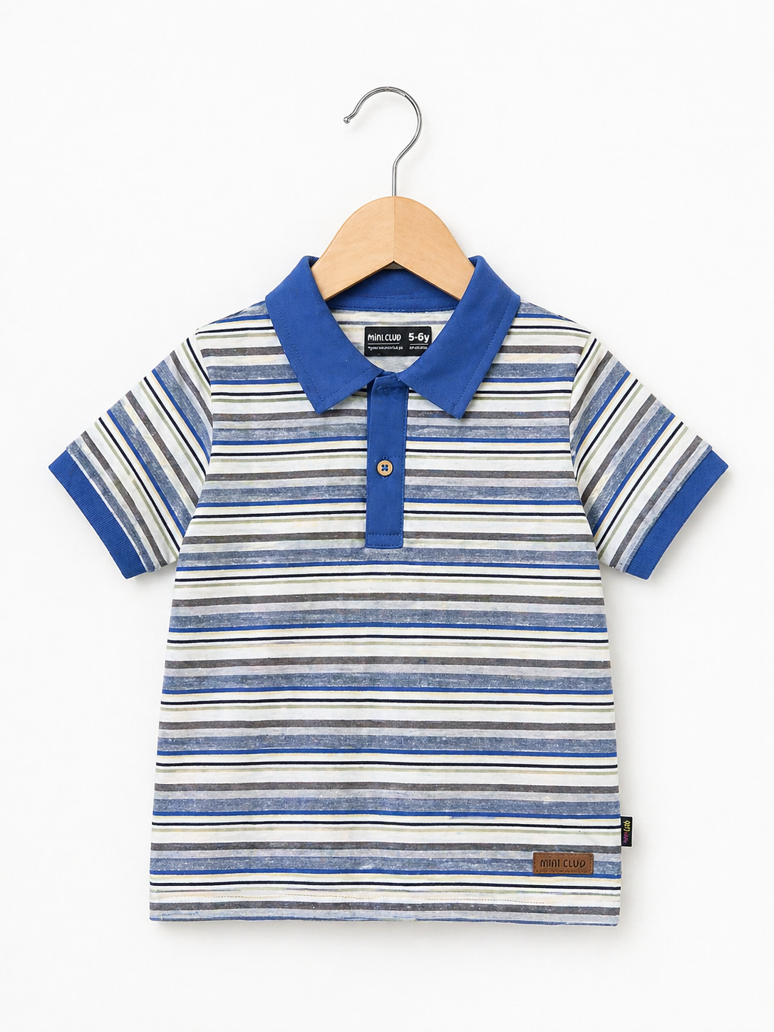 Ocean Stripe Kids Polo