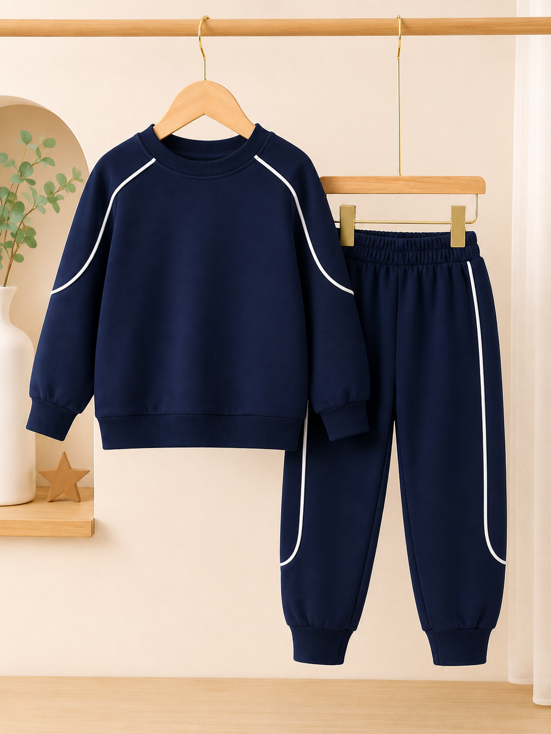 Navy Urban Edge Sweatshirt & Pockets Trouser