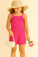 Playfull pink kids girl jumpsuit