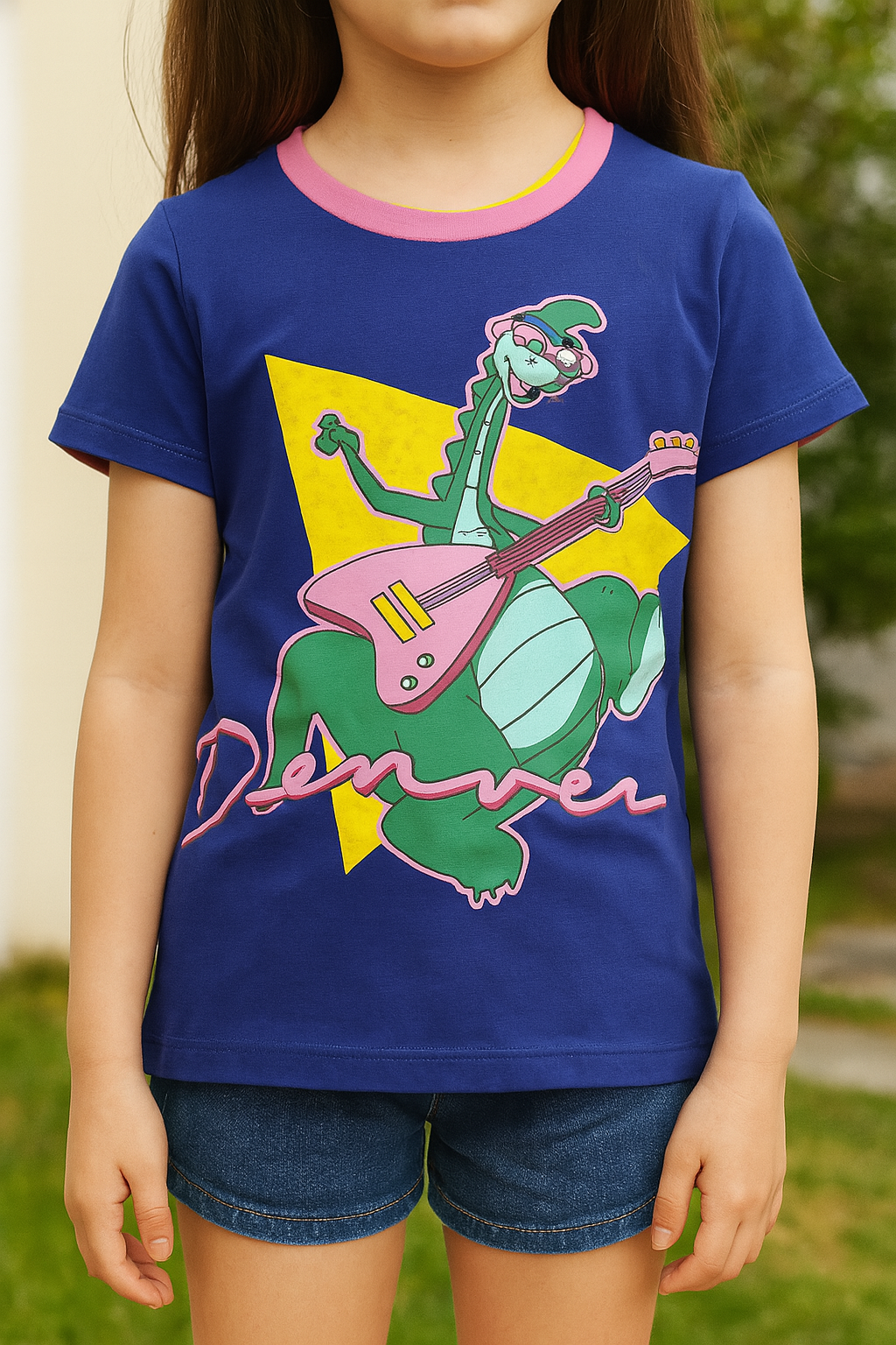 Musical daino girl kids summer t shirt