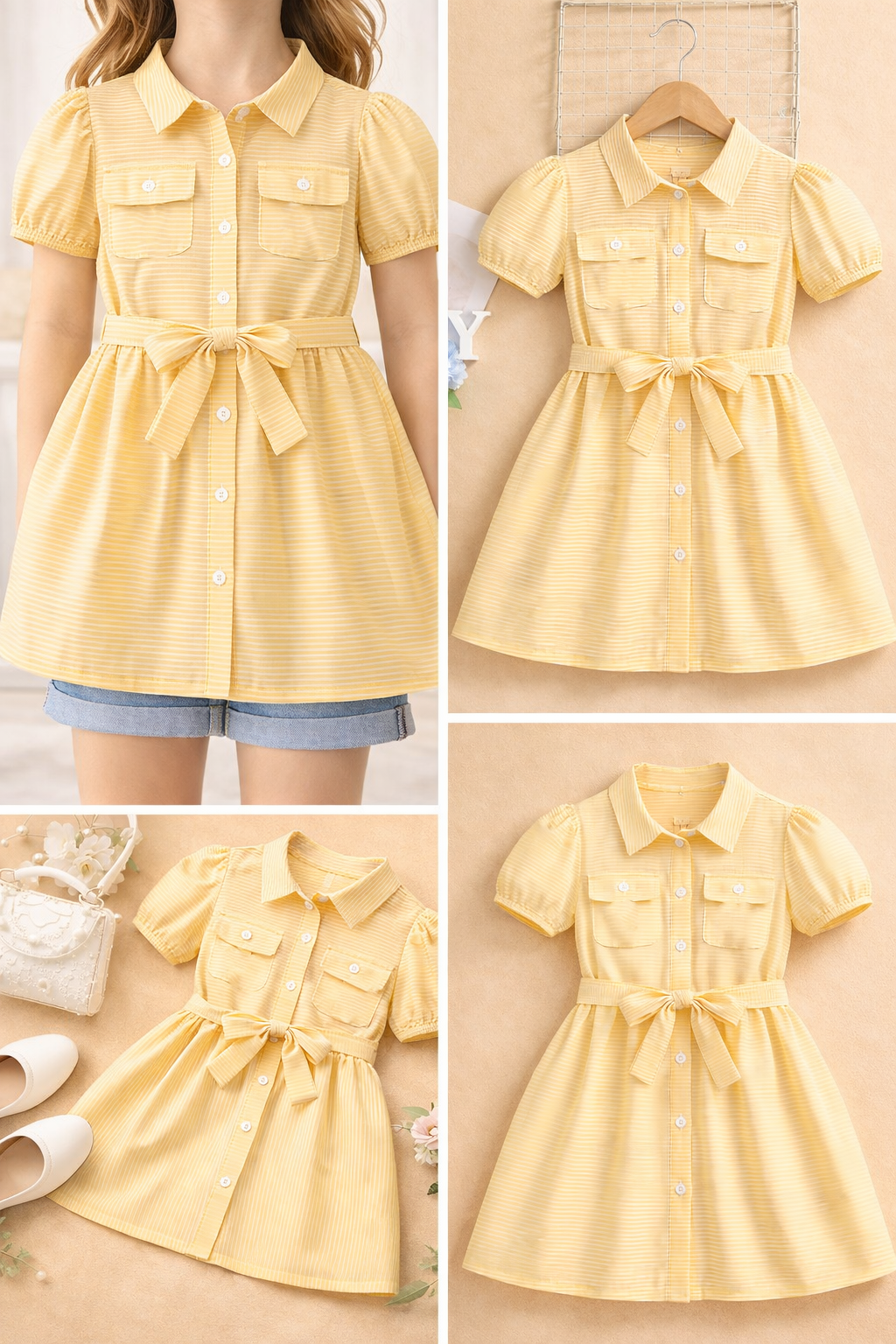 Sweet Lemon Stripe Dress
