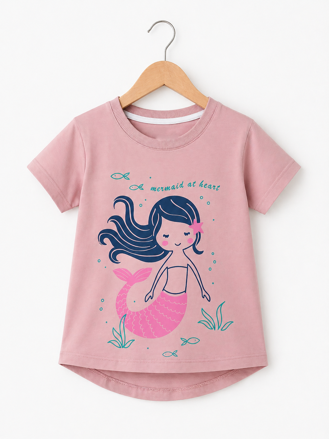 Mermaid girls summer t shirt