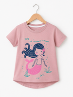 Mermaid girls summer t shirt
