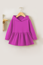 Trendy pink girls kids winter hood