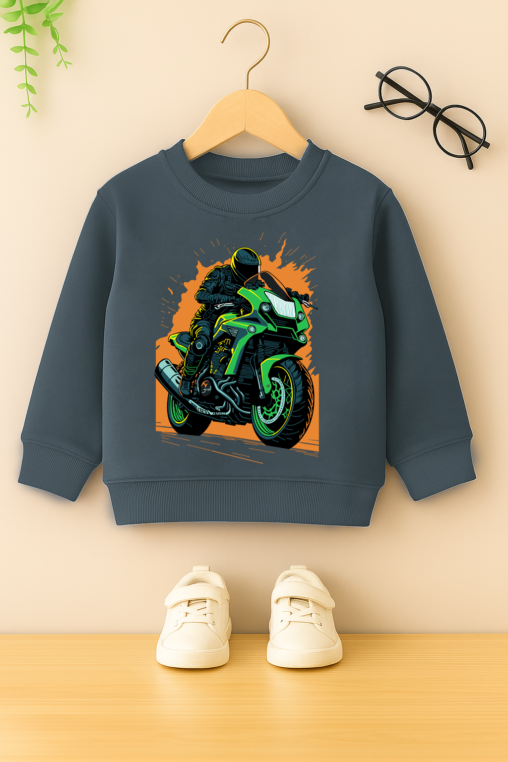 Heavy bike kids winter sweat shirt