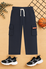 Navy blue kids pockets Baggy trouser