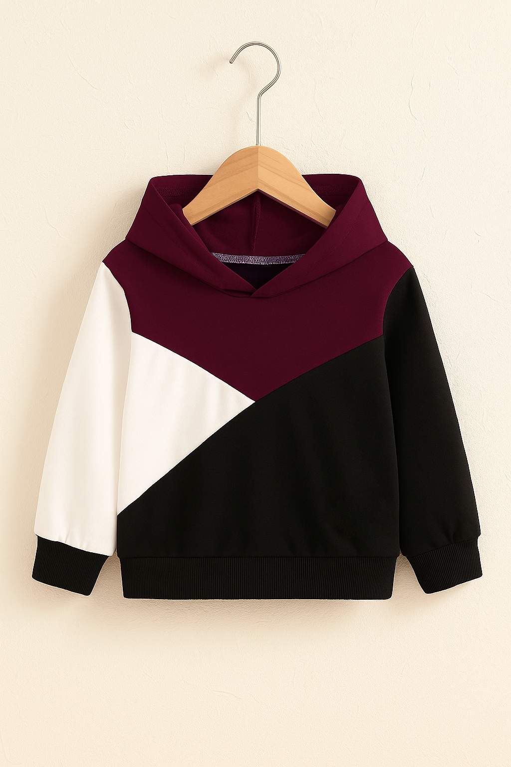 Color block Kids winter Hood