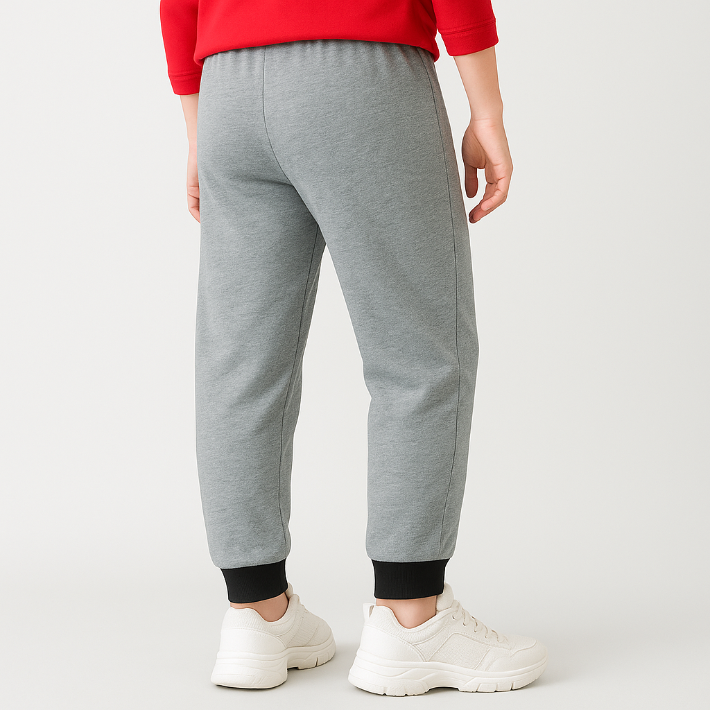 Basic Charcoal Grey Kids Winter Trouser