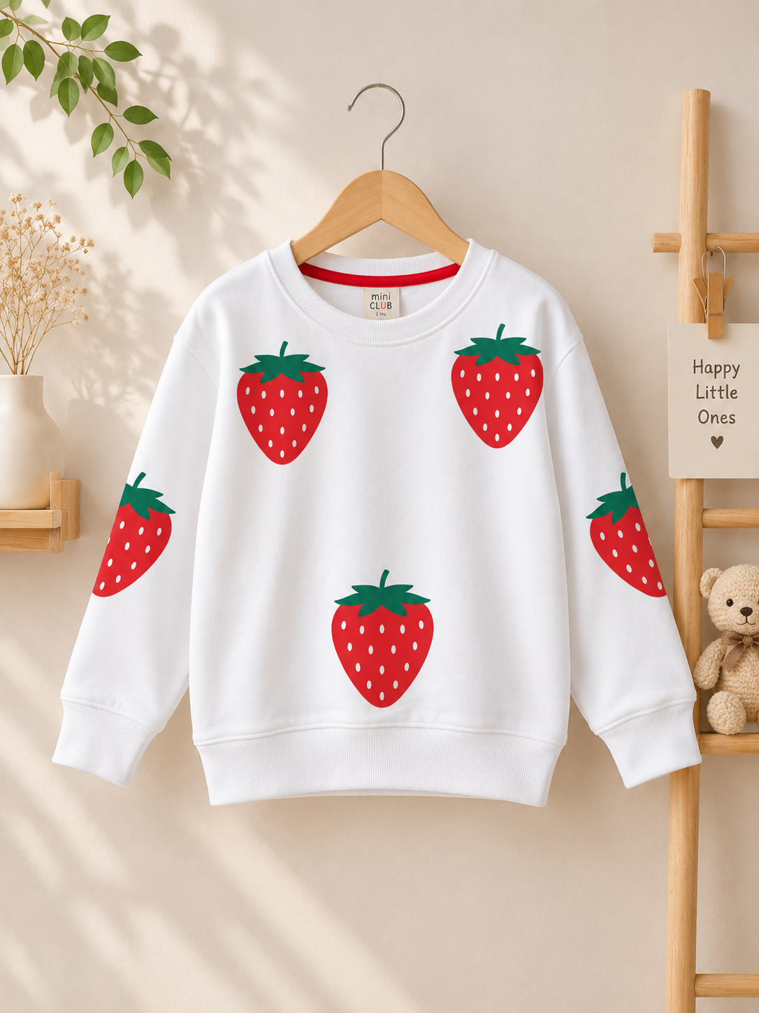 Strawberry Kids Winter Sweatshirt