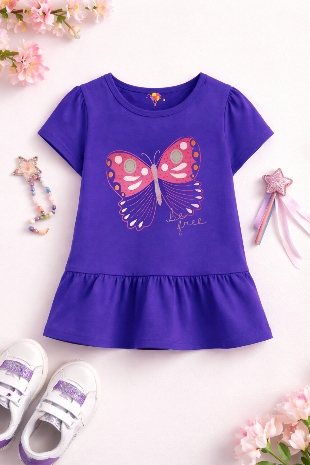 Butterfly summer Kids Frock