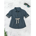 Buttoned Elegance kids summer shirt