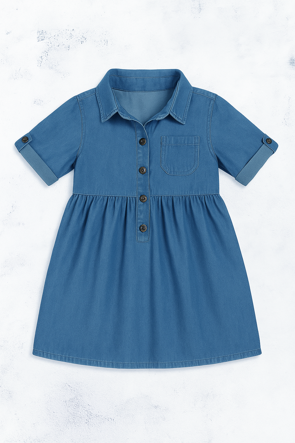 Denim button up summer frock