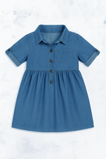 Denim button up summer frock