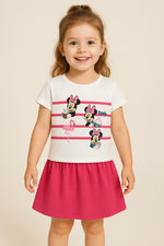Tropical Minnie kids Skirt Set