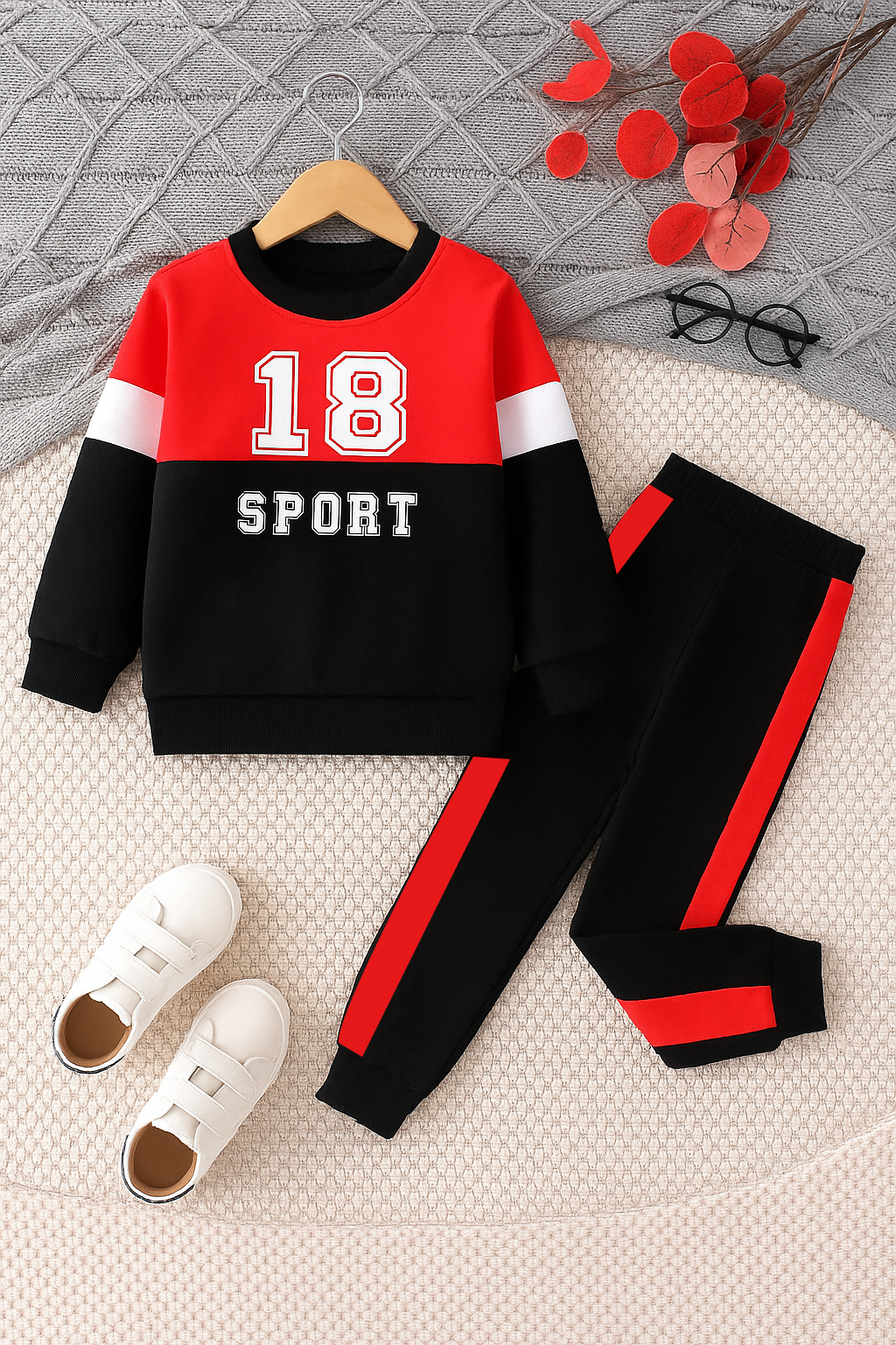 Sports kids winter sweatshirt & Trouser