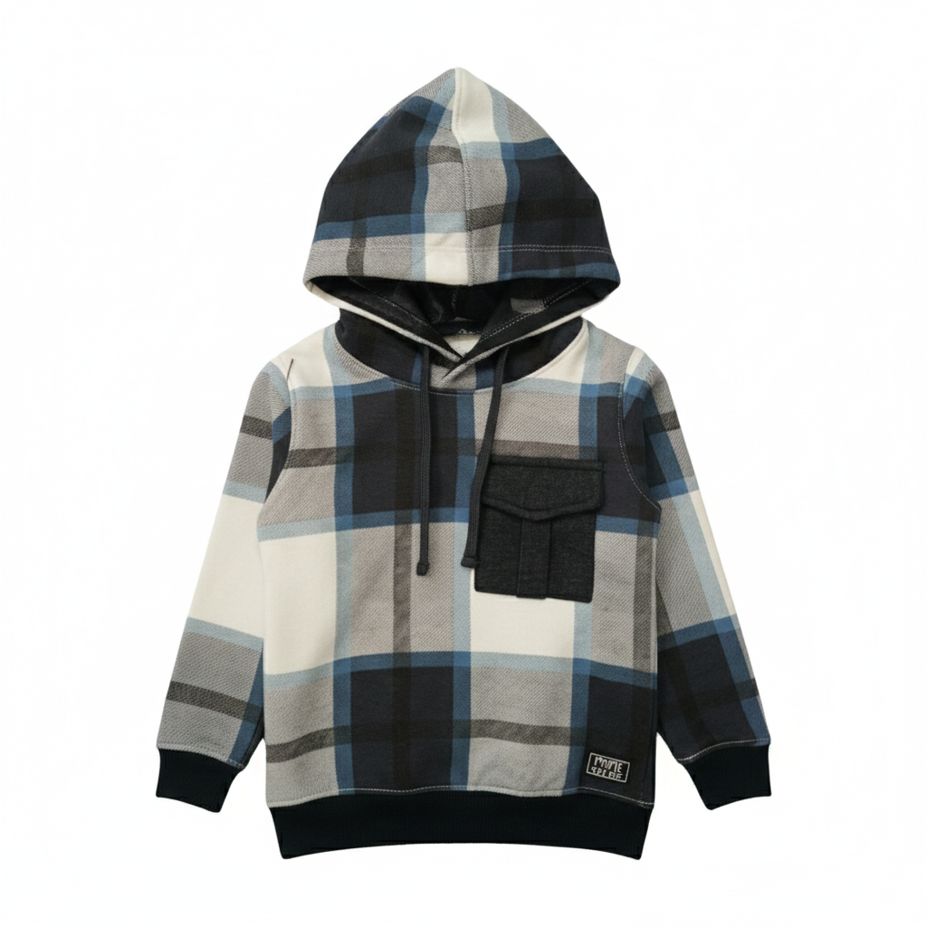 Bluish kids hood