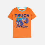 orange truck kids summer t-shirt