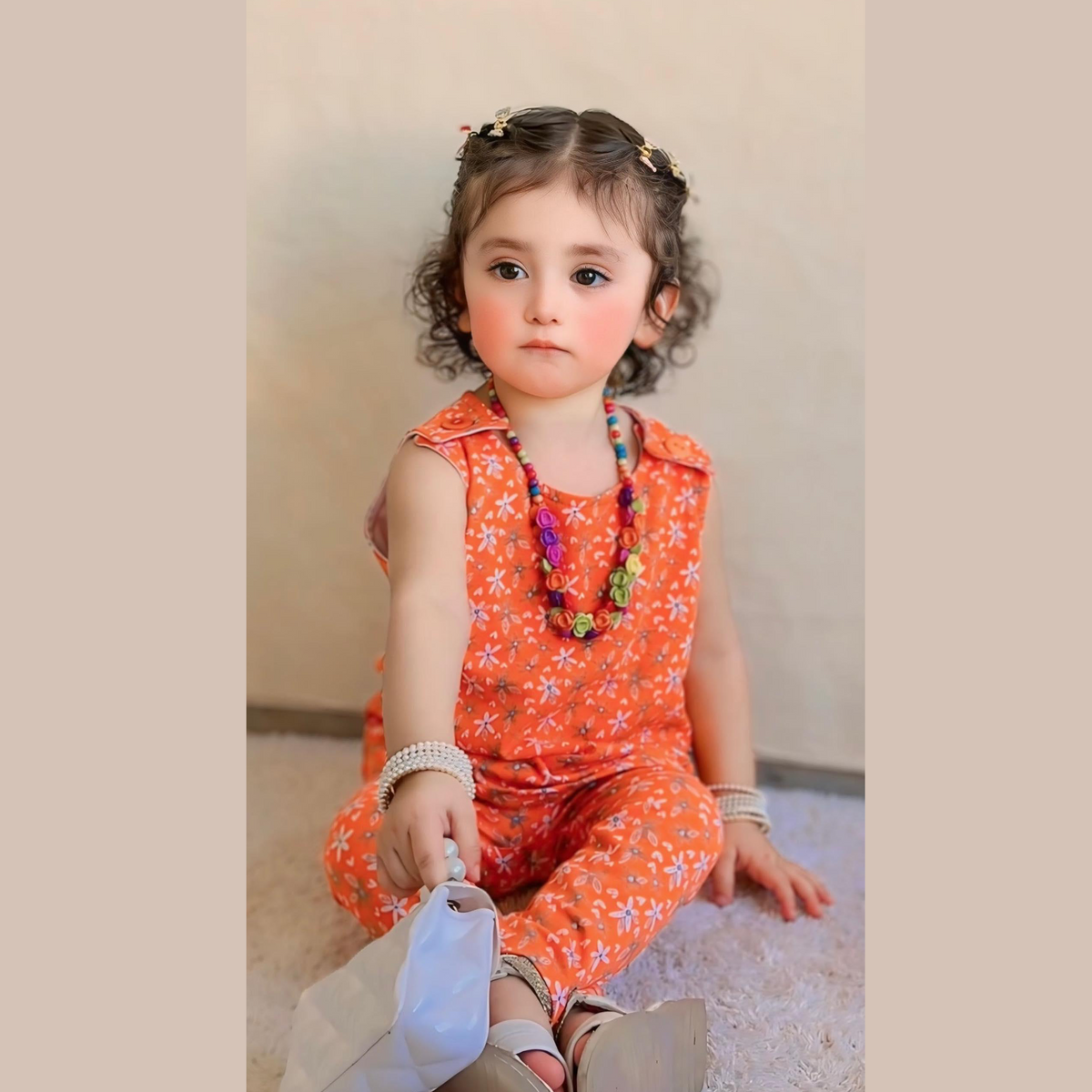 Orange Mini Girls Shirt