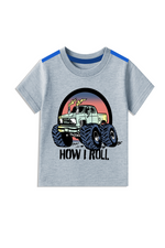 How i roll kids summer t shirt