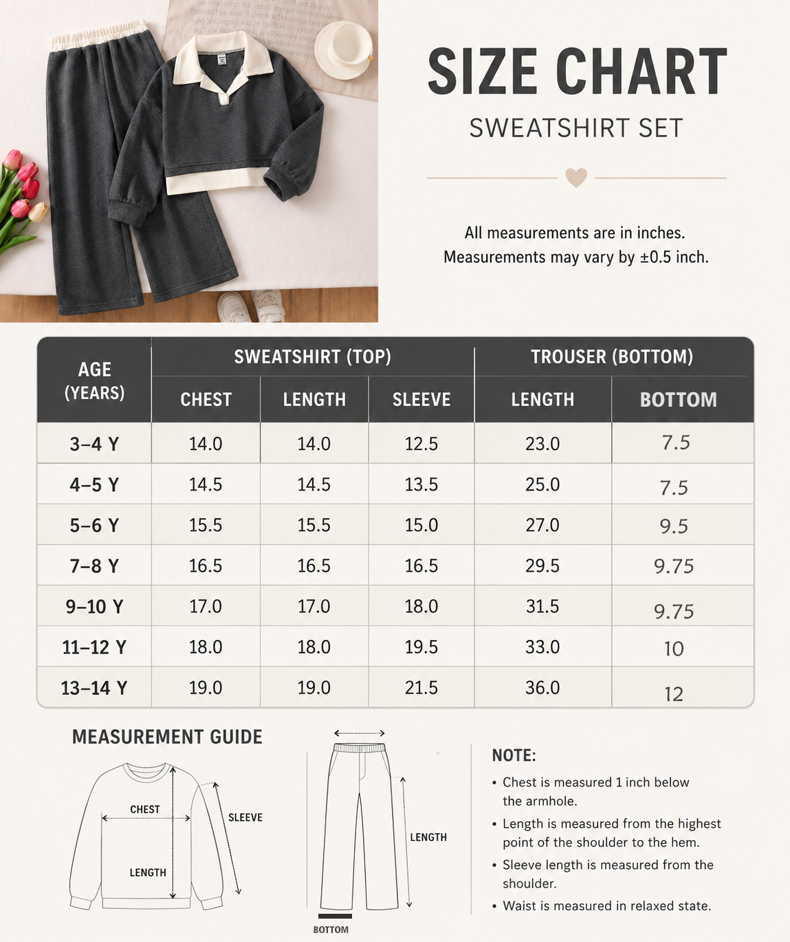 Harper Collared Charcoal Wide-Leg Winter Set