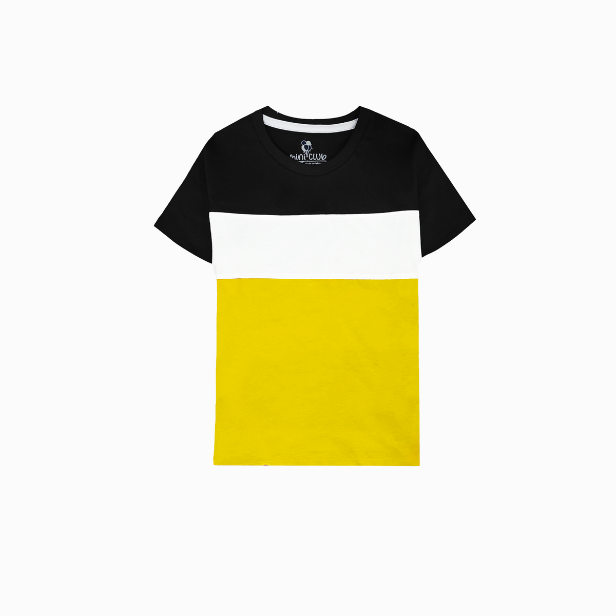 Basic Black Yellow Kids T-Shirt