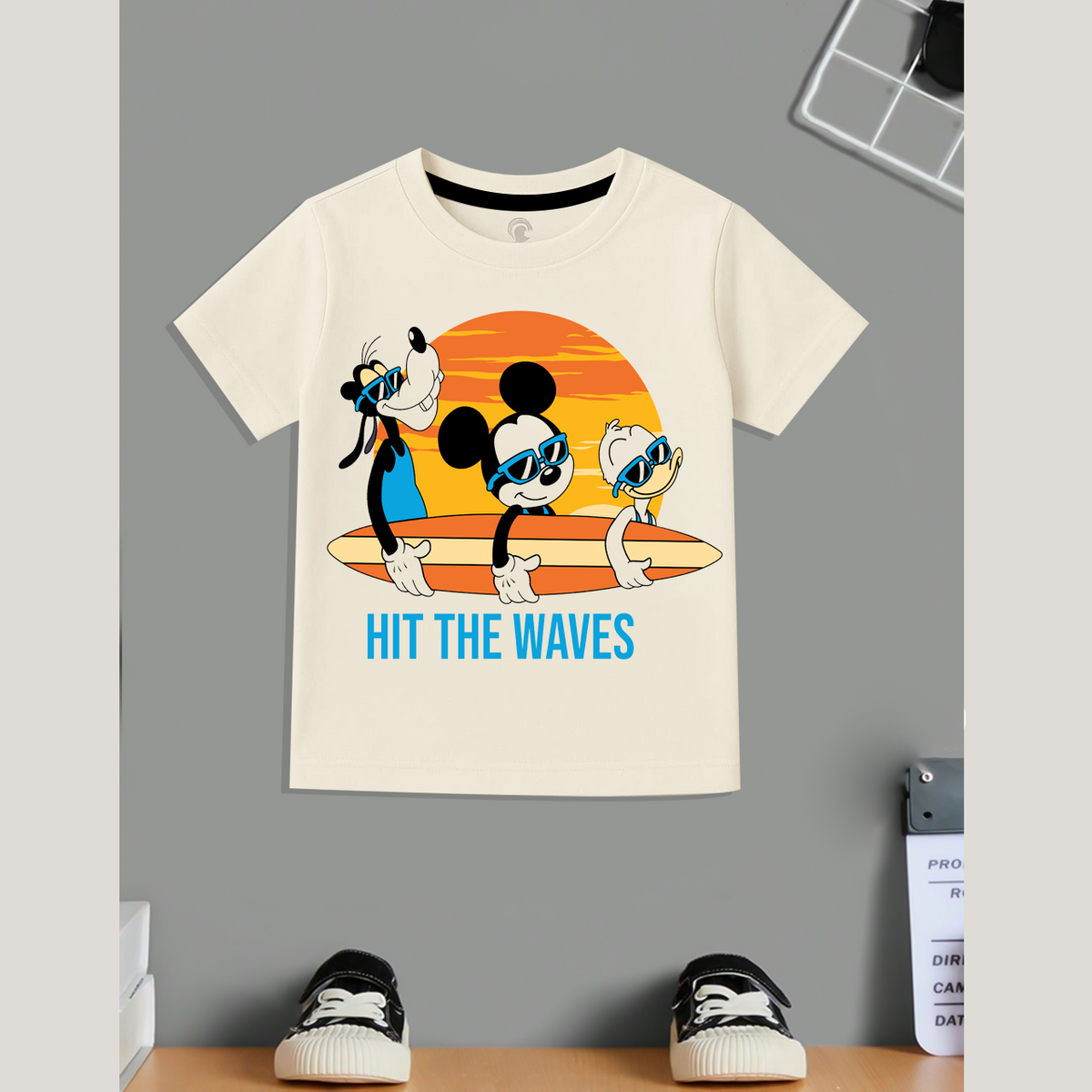 Hit the waves kids summer t shirt