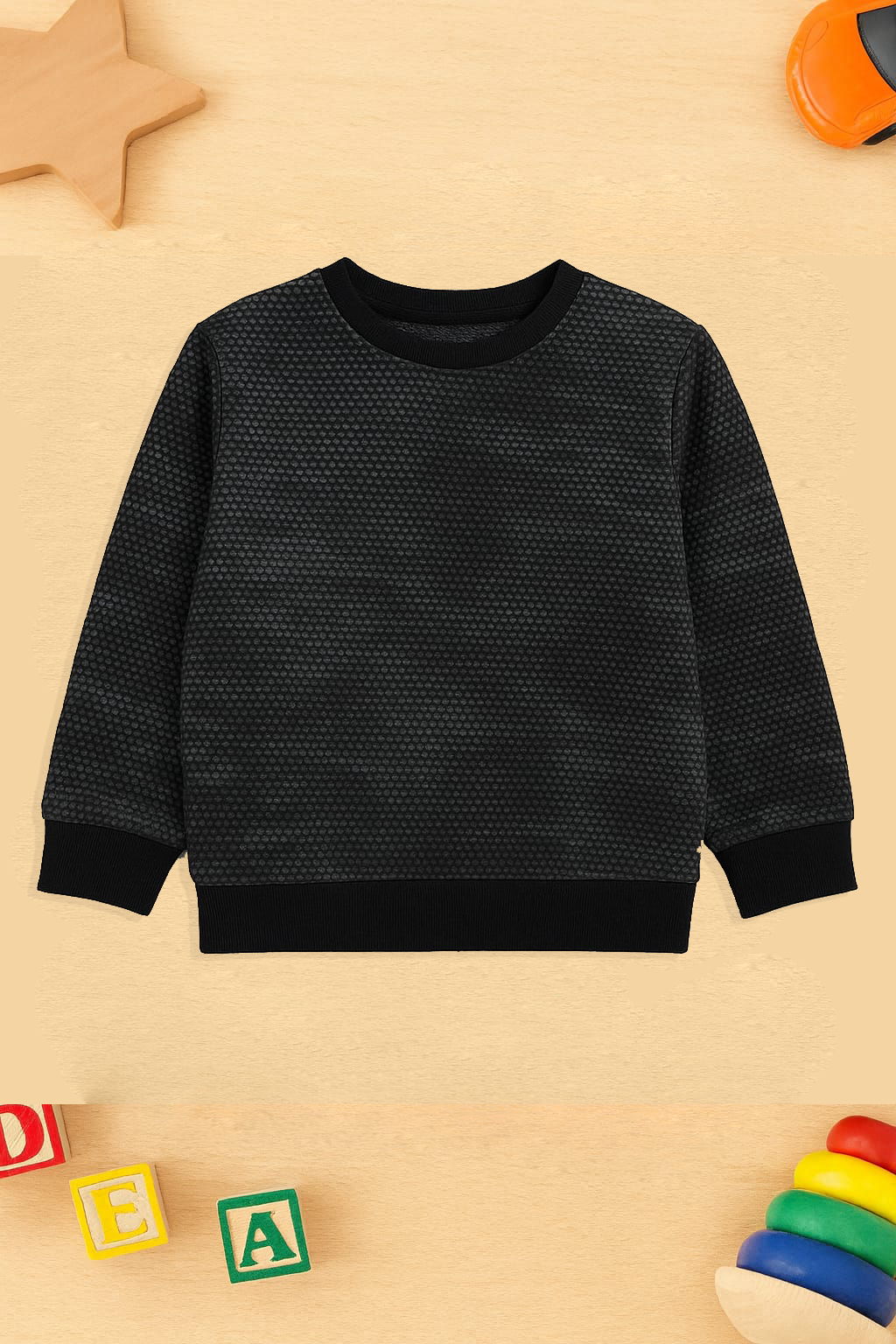 Shadow grid kids sweatshirt
