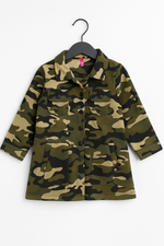 Camo kids girls winter fleece shirt