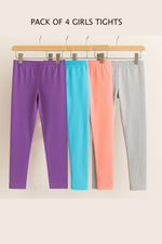 Pack of 4 Girls Winter Tights
