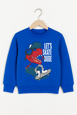 Lets skate dude kids winter sweat shirt