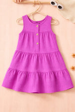 Pinkish Candy coral kids frock