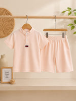 Soft Peachy days kids summer tshirt & shorts
