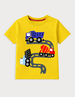 Crain truck kids summer t shirt