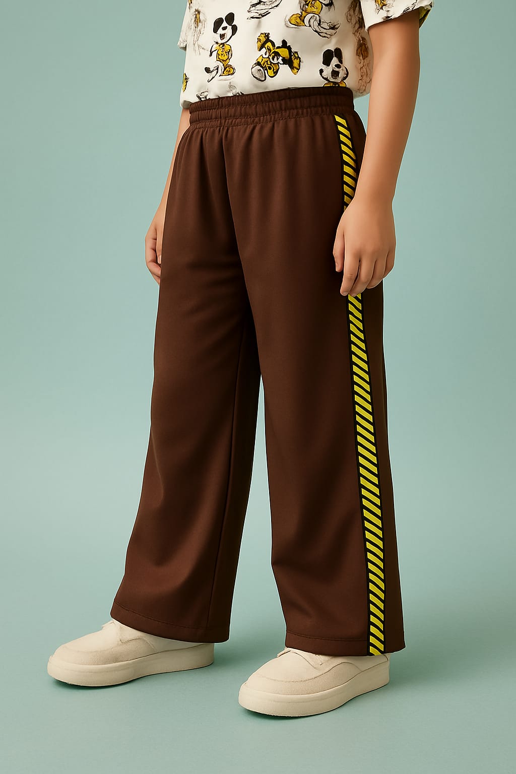 Little Striders Brown kids summer trouser