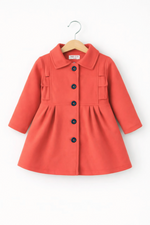 Lilac Peach color Princess Winter Coat