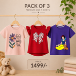 PACK OF 3 GIRLS T-SHIRTS