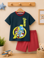 Mini avangers kids summer tshirt & shorts