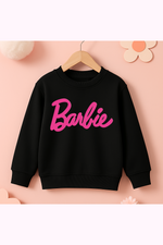 Barbie Black color kids winter sweatshirt
