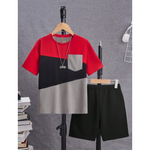 Black Pocket T-Shirt & Short