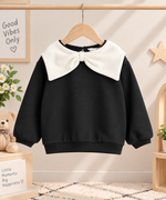 Classic Bow Collar Girls Sweatshirt
