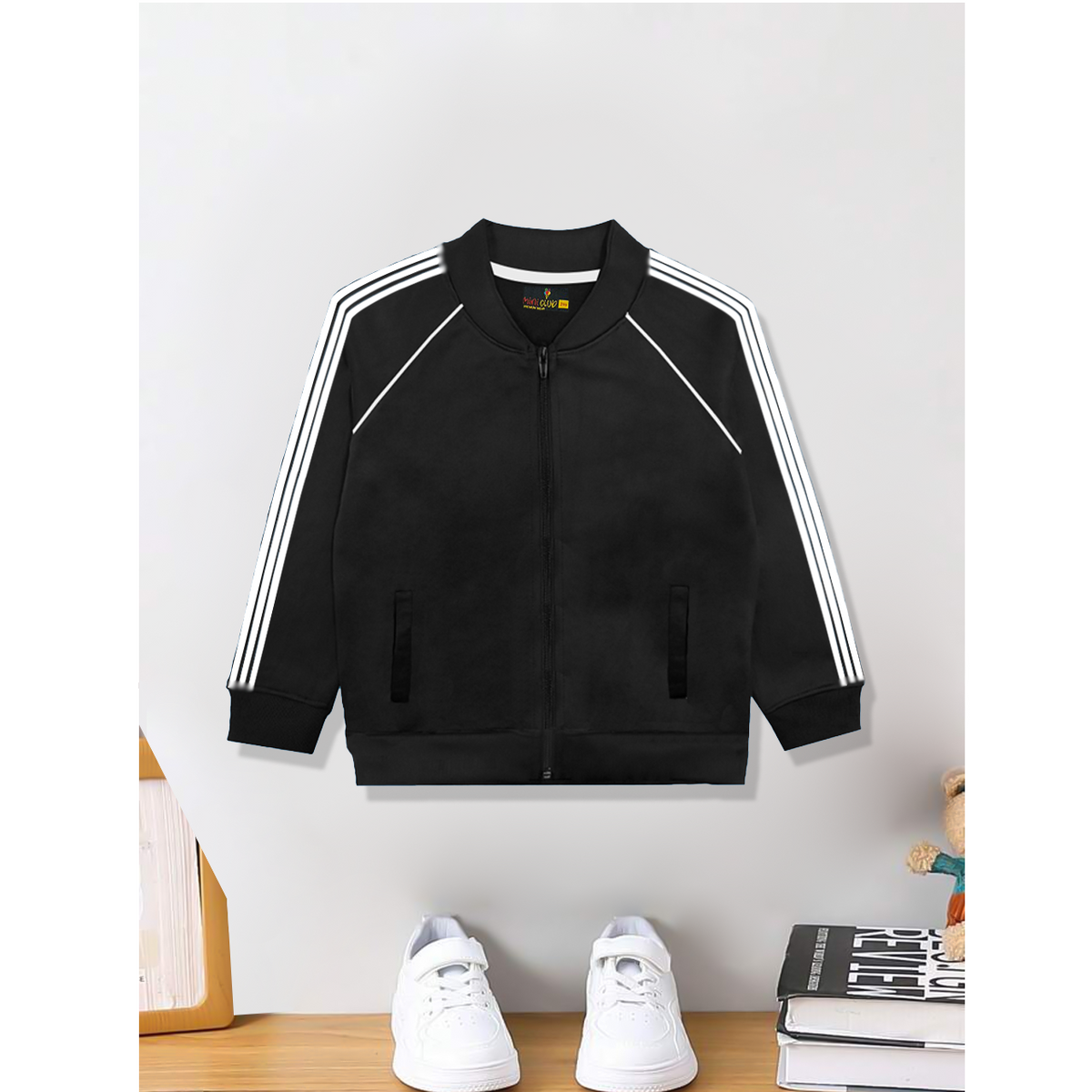 Black Kids fleece zipper jacket