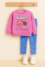 Be happy donut kids winter sweatshirt & tights