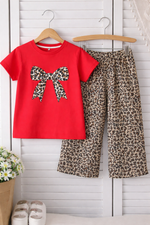Wild chic red summer t shirt & trouser