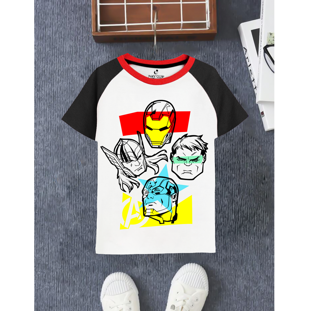 Avenger Faces Kids T-Shirt