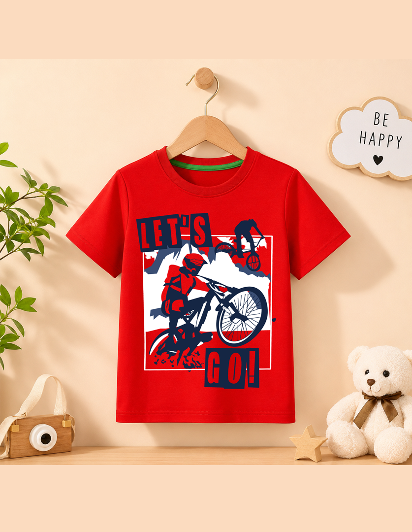 Lets go kids summer tshirt