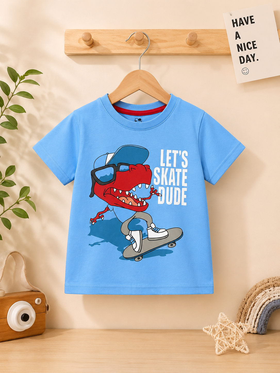 Lets skate due summer kids t-shirt
