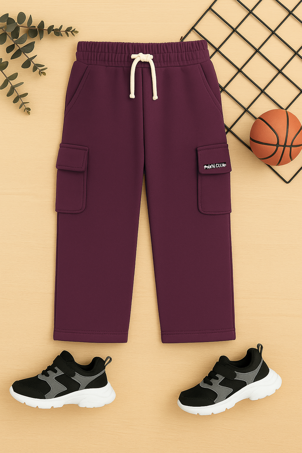 Urban cargo kids pockets Baggy trouser