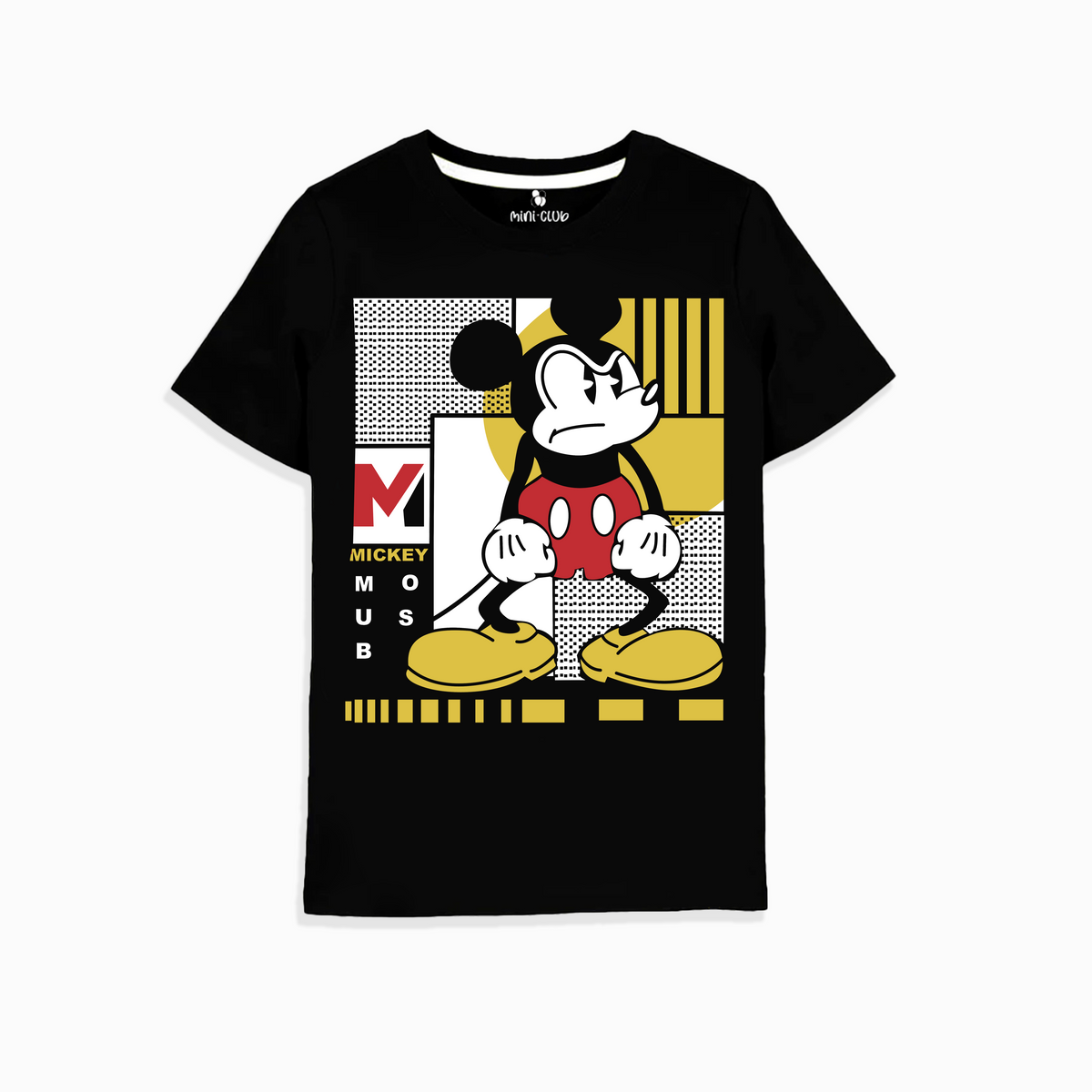 Black mickey kids t-shirt