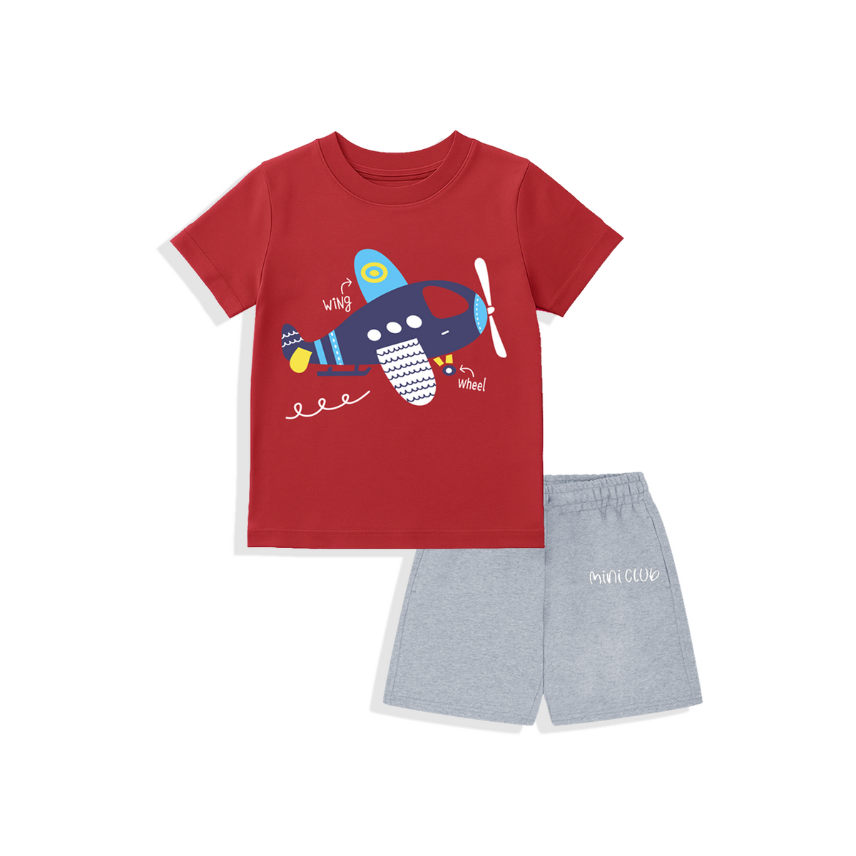 Wing wheel kids summer t-shirt & shorts
